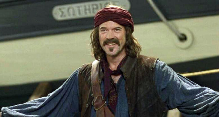 Кадр из фильма "Пираты Эгейского моря", в главной роли  Себастьян Кох