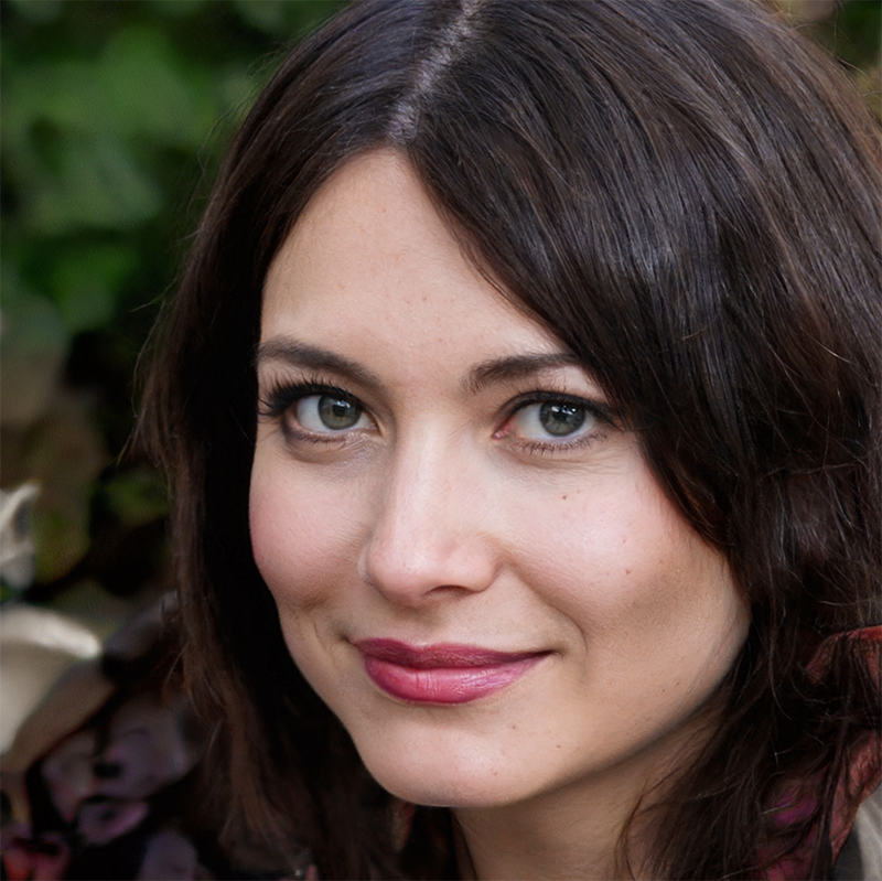 Портрет никогда не существовавшей в реальности женщины созданный с помощью ИИ