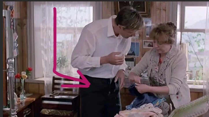 Кадр из советской комедии "Любовь и голуби"