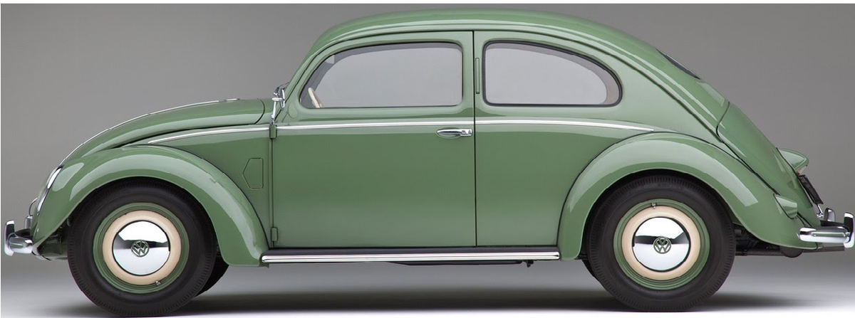 VW BEETLE - Фольксваген Жук, самый первый вариант немецкого народного автомобиля