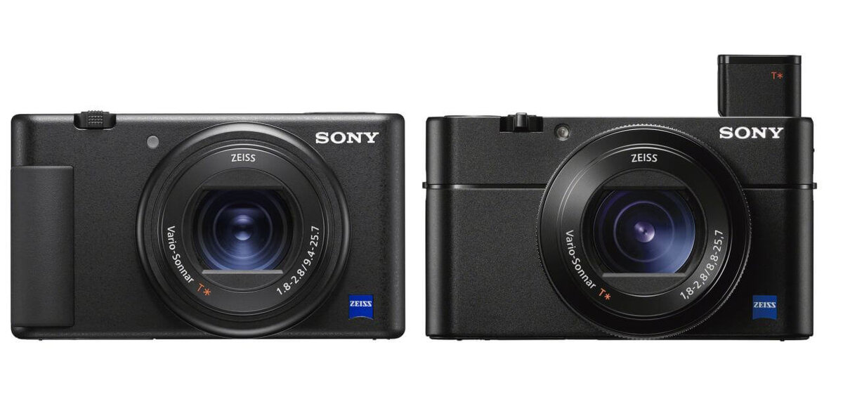 Слева: Sony ZV-1, справа: Sony RX100 V. Источник: bhphotovideo.com