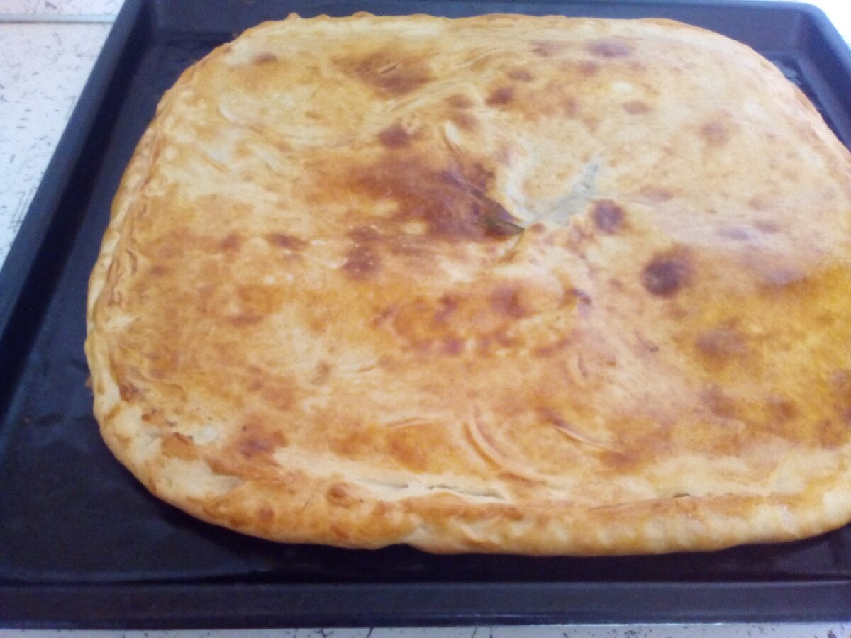 пирог с рисом и рыбой