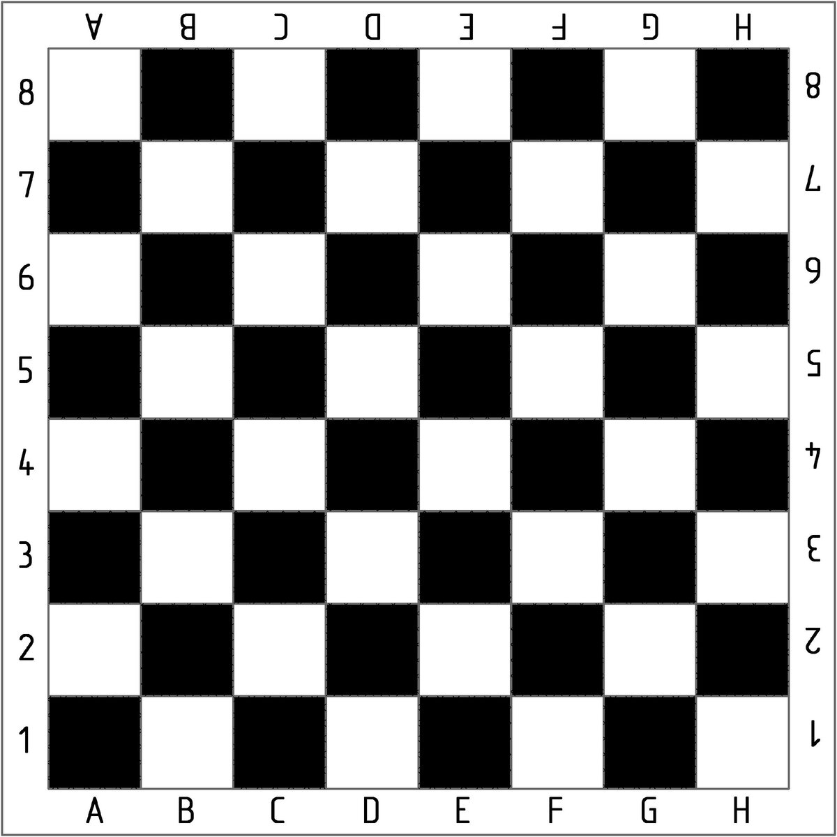 Распечатай и играй на шахматной доске