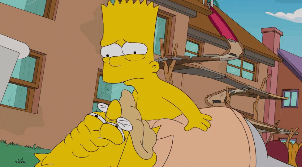 Лоб деда глазами Барта //Симпсоны (The Simpsons), s24e19 © 20th Century Fox Film Corporation