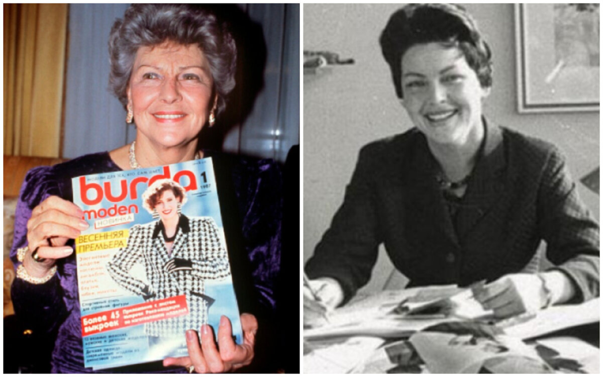 Энне Бурда со своим легендарным журналом. Фото: Pinterest