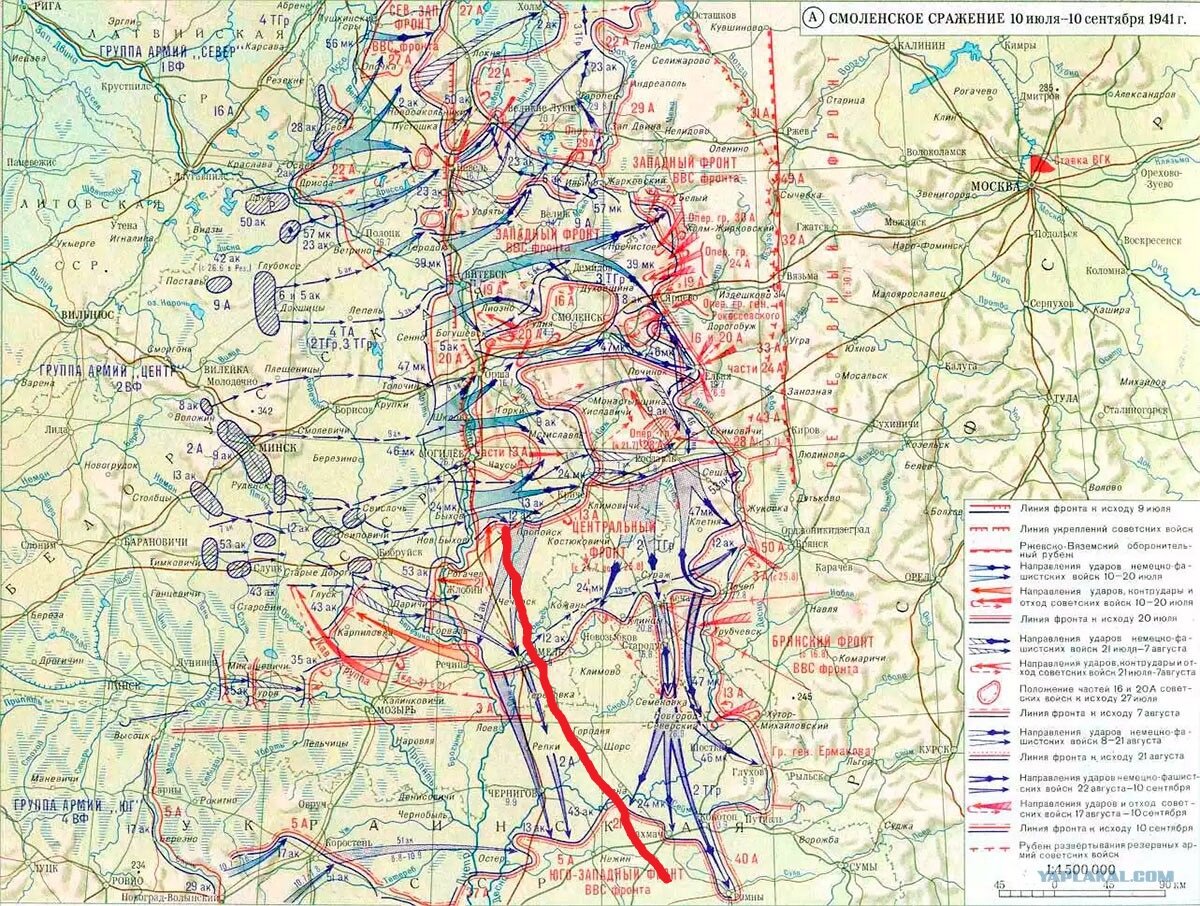 Киевская операция 1943 карта