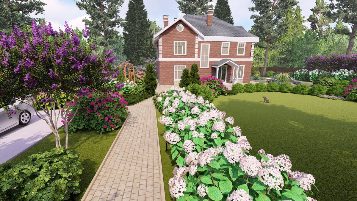 Моя визуализация садового участка в 3ds Max и Lumion