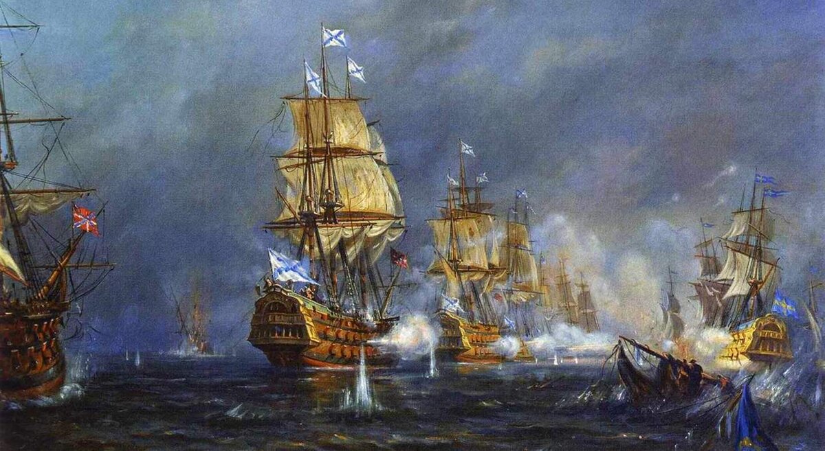 Выборгское морское сражение между шведским и русским флотом 1790 года. 