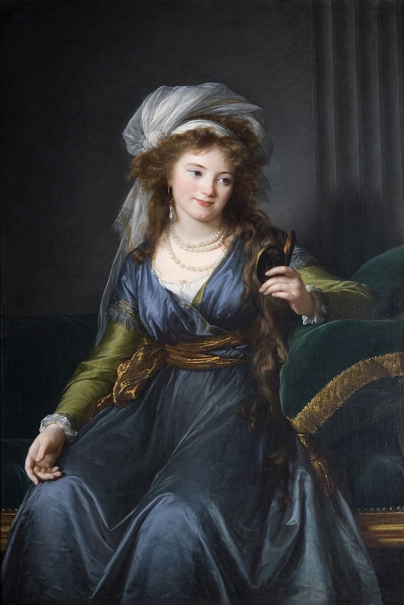 «Портрет графини Екатерины Скавронской», 1790, худ. Элизабет Виже-Лебрен, музей Жакмар-Андре, Париж. Супруга графа Скавронского