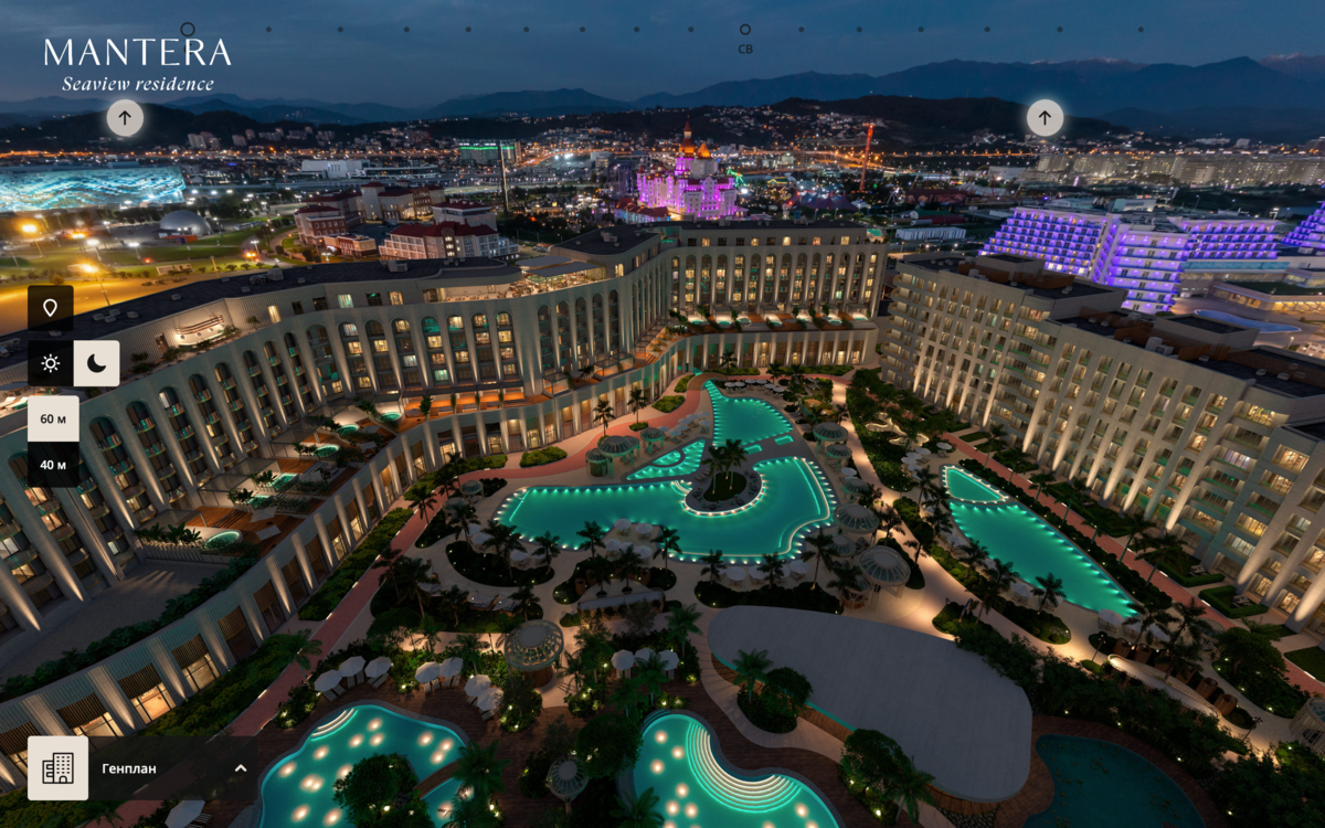 Ночной вид комплекса