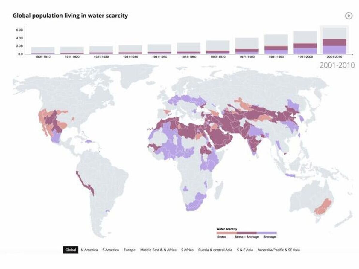    Атлас дефицита воды © Aalto University