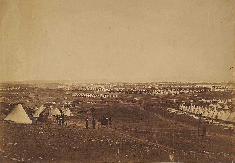 Панорама севастопольского плоскогорья, 1855 год. Фото: Роджер Фентон