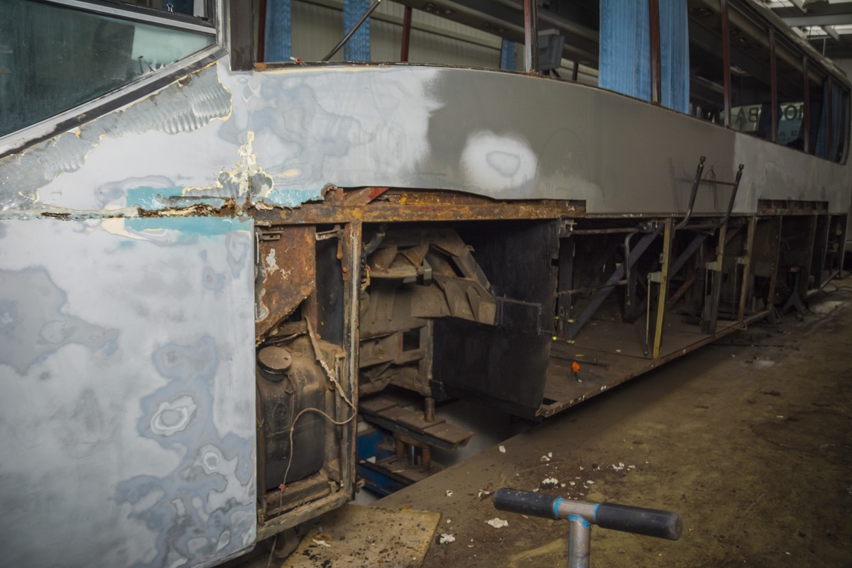 Кузов был в ужасном состоянии почти все боковые панели сгнили