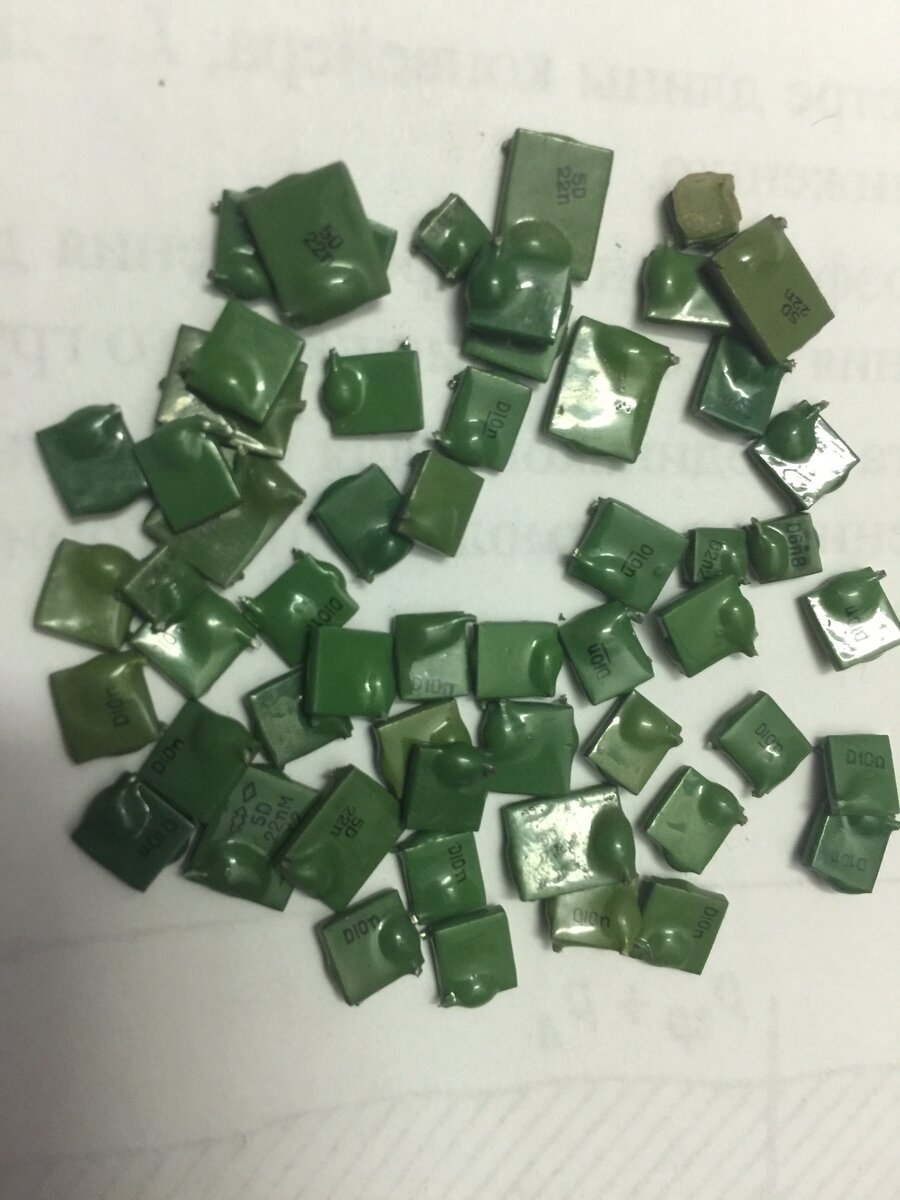 фото автора. Палладиевые КМ конденсаторы СССР