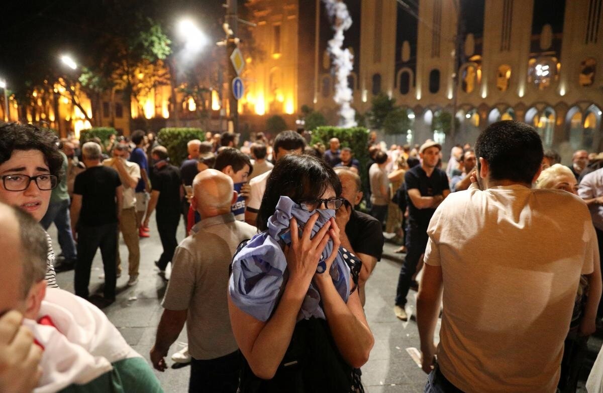 Протесты в Тбилиси, Грузия