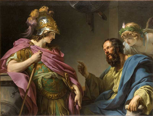 Alcibiades Being Taught by Socrates, François-Andre Vincent 