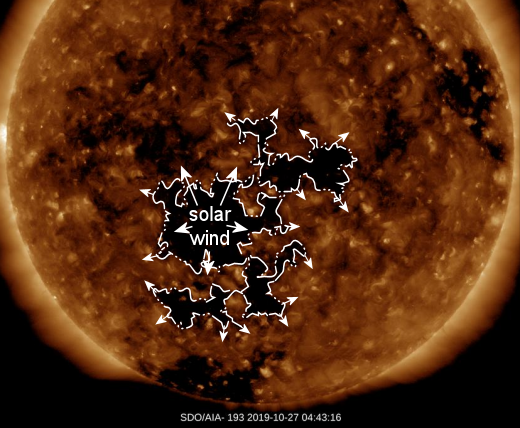 Изображение Солнца 27 октября ( SDO, AIA) 