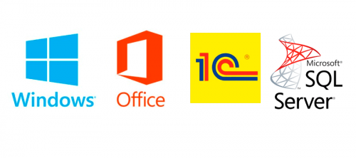 Пакет поставки сервера включаем в себя все программы от 1С до Office 2016 и MS SQL Server 2016