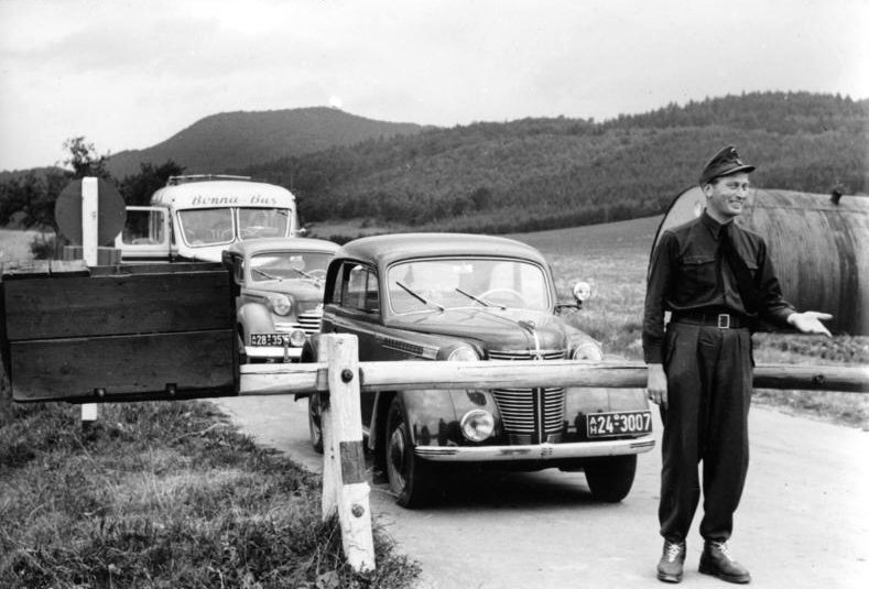 Участок границы с КПП Хельдра, 1952 год (листать)