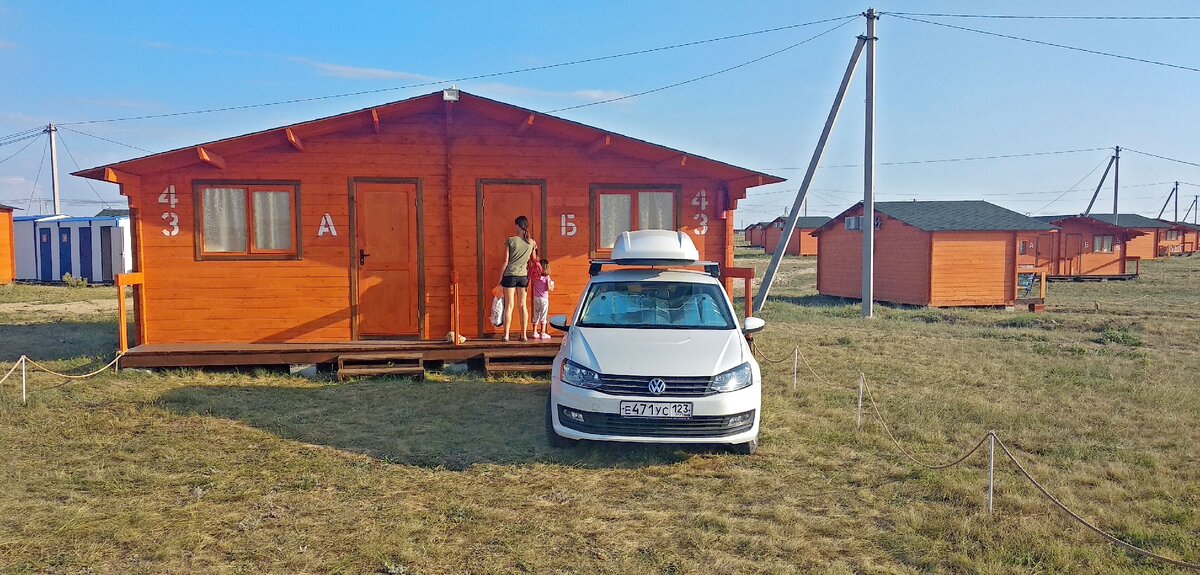 Деревянные домики за 138 руб в сутки в Оленевке, Крым