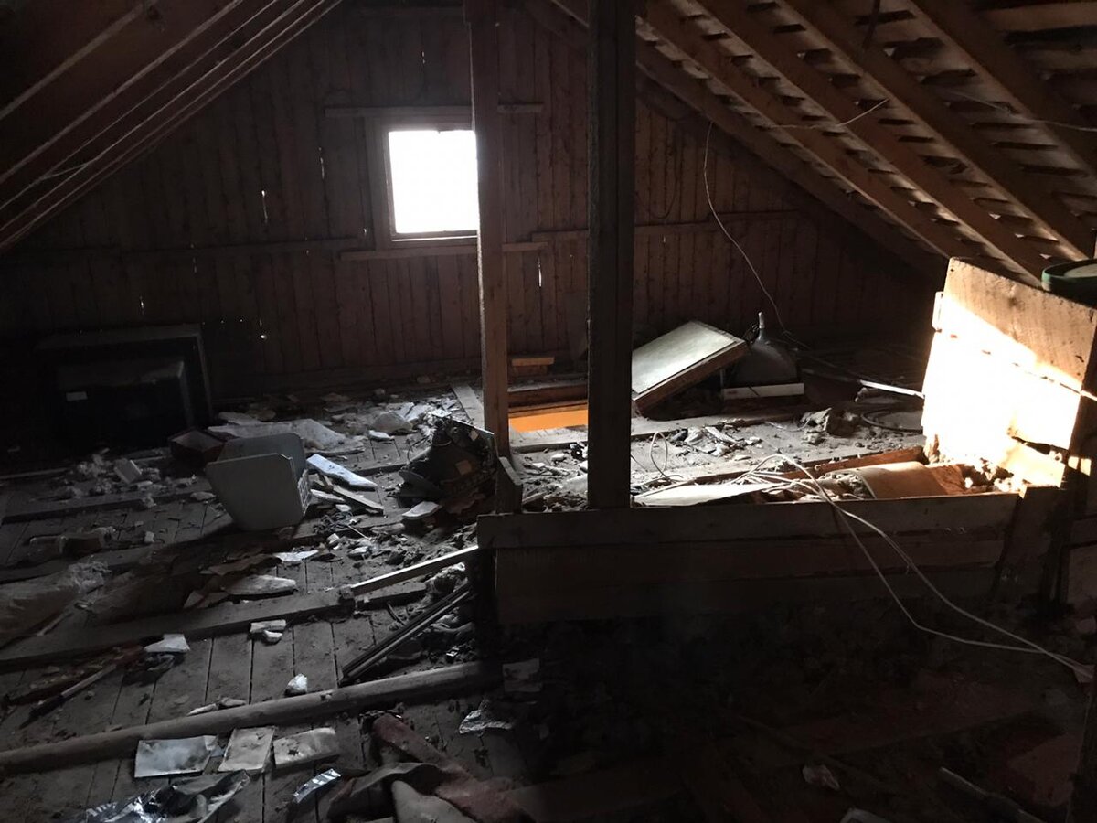 Уборка чердака.