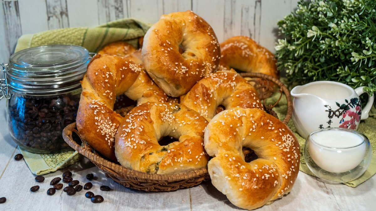 Выпечка к чаю с кунжутом