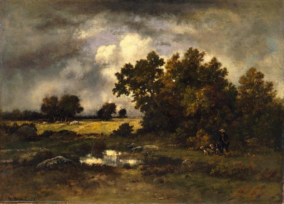 Нарсис Диаз де ла Пенья «Дождливый день» 1872 г. ГМИИ им. Пушкина (Москва)