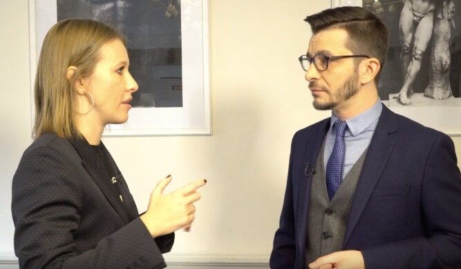 Андрей Курпатов и Ксения Собчак