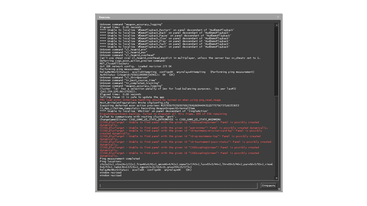 Консоль разработчика