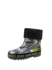  Резиновые сапоги для мальчика Reike "Crocodiles", цвет: серый, размер: 26
