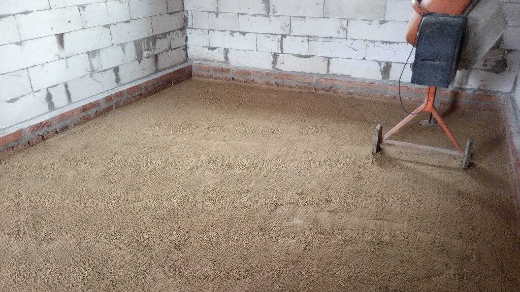 Полы по грунту, песок