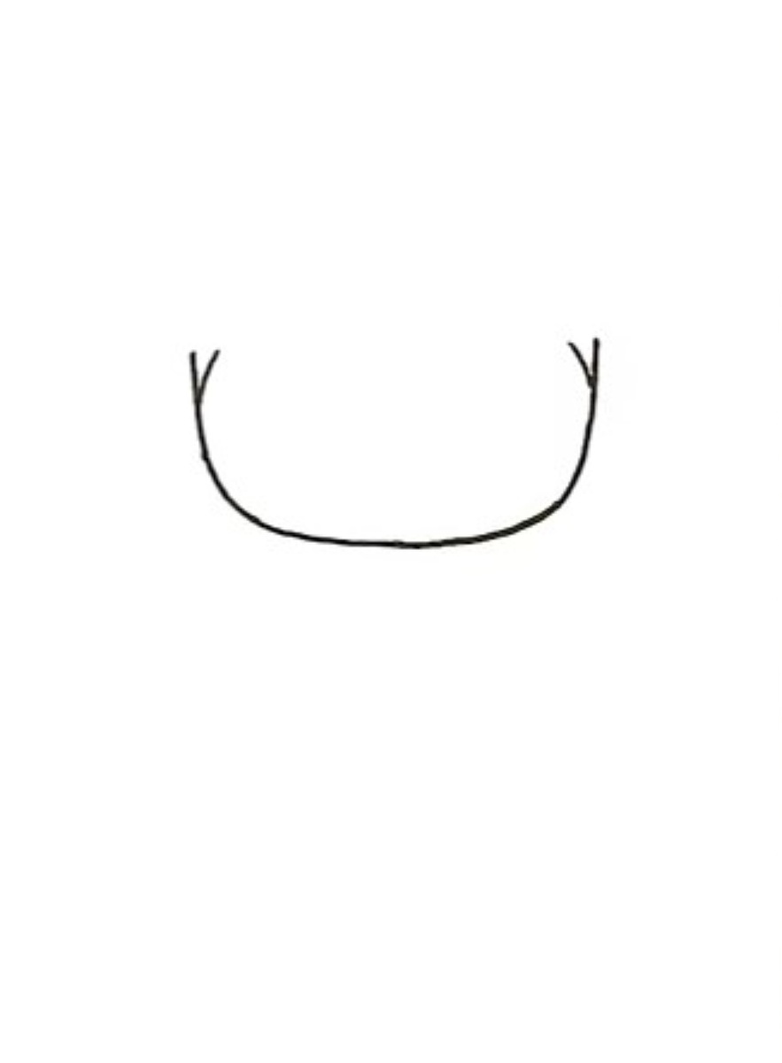 Рисуем нашей милашке овал лица и глазки