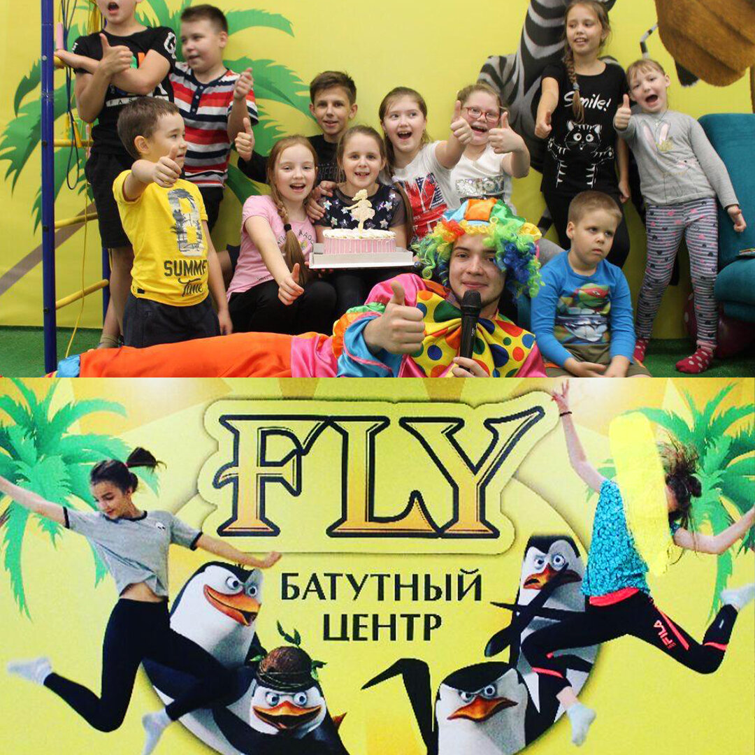 Здесь 3 из моих 4 проектов: батутный центр "Fly"