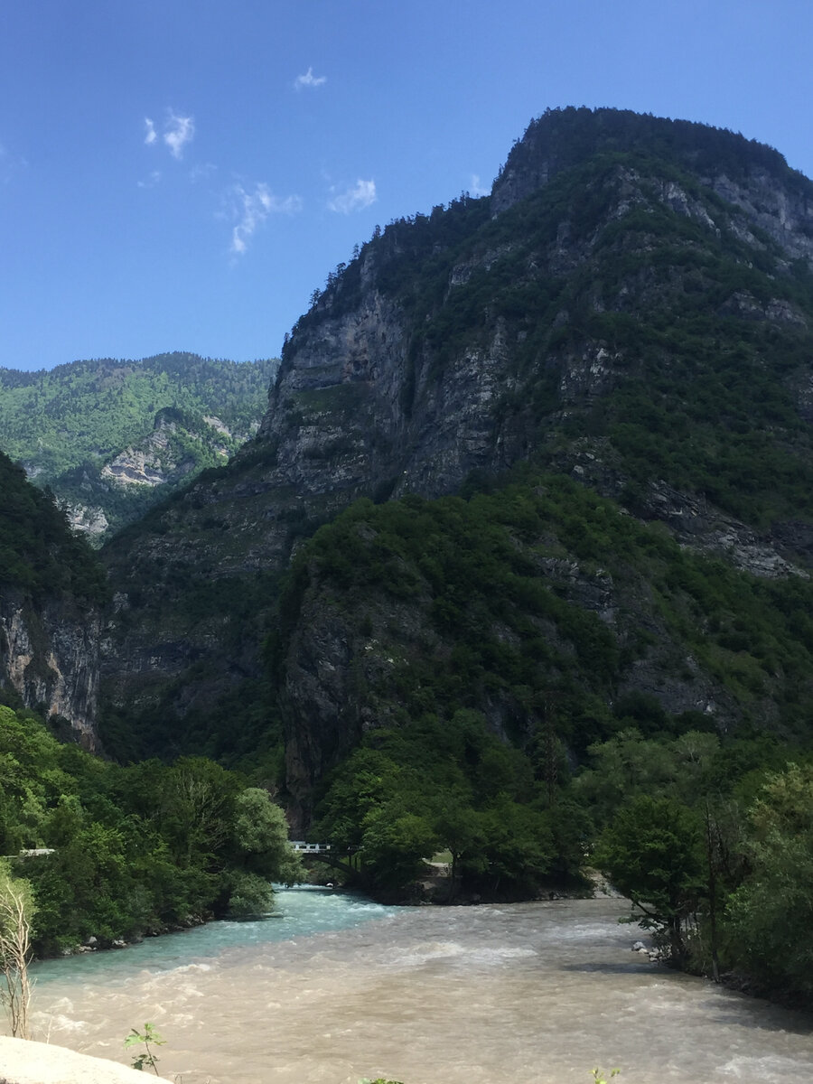 Встреча двух рек - Бзыбь и Гега