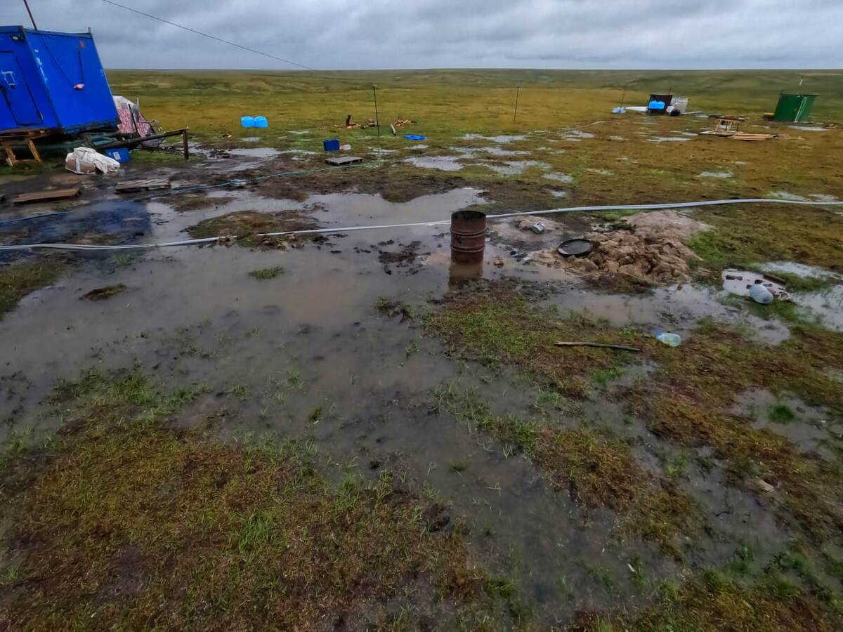 Каждая ямка в нашем лагере превратилась в лужу