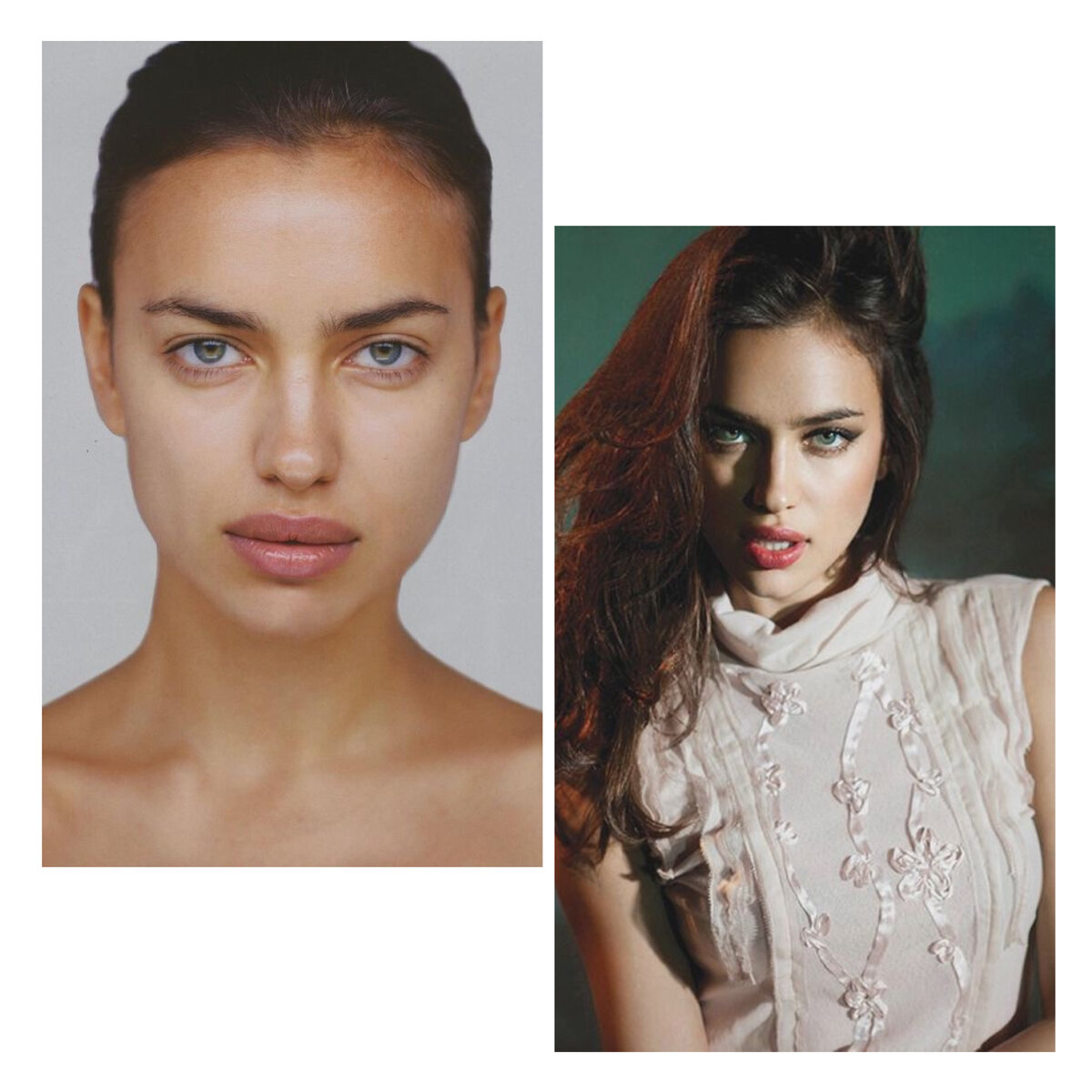 Ирина Шейк обладает притягательными чертами лица и по праву может считаться моделью с commercial face