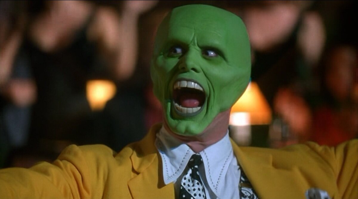 Вот Маска танцует с Тиной, оставшейся за кадром...