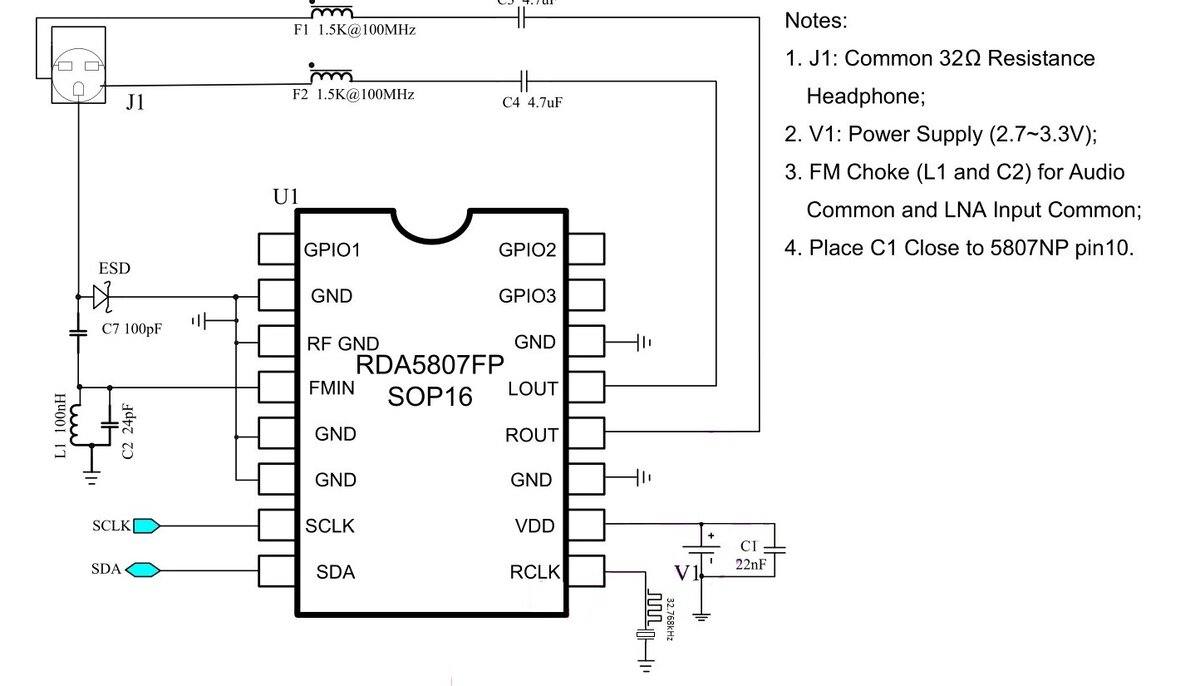 Rrd 102 схема подключения без контроллера FM радиоприемник на микросхеме RDA5807FP без микроконтроллера, оптимальная схема
