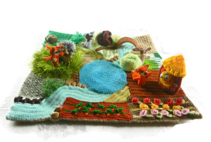 Готовый коврик Лес выглядит вот так