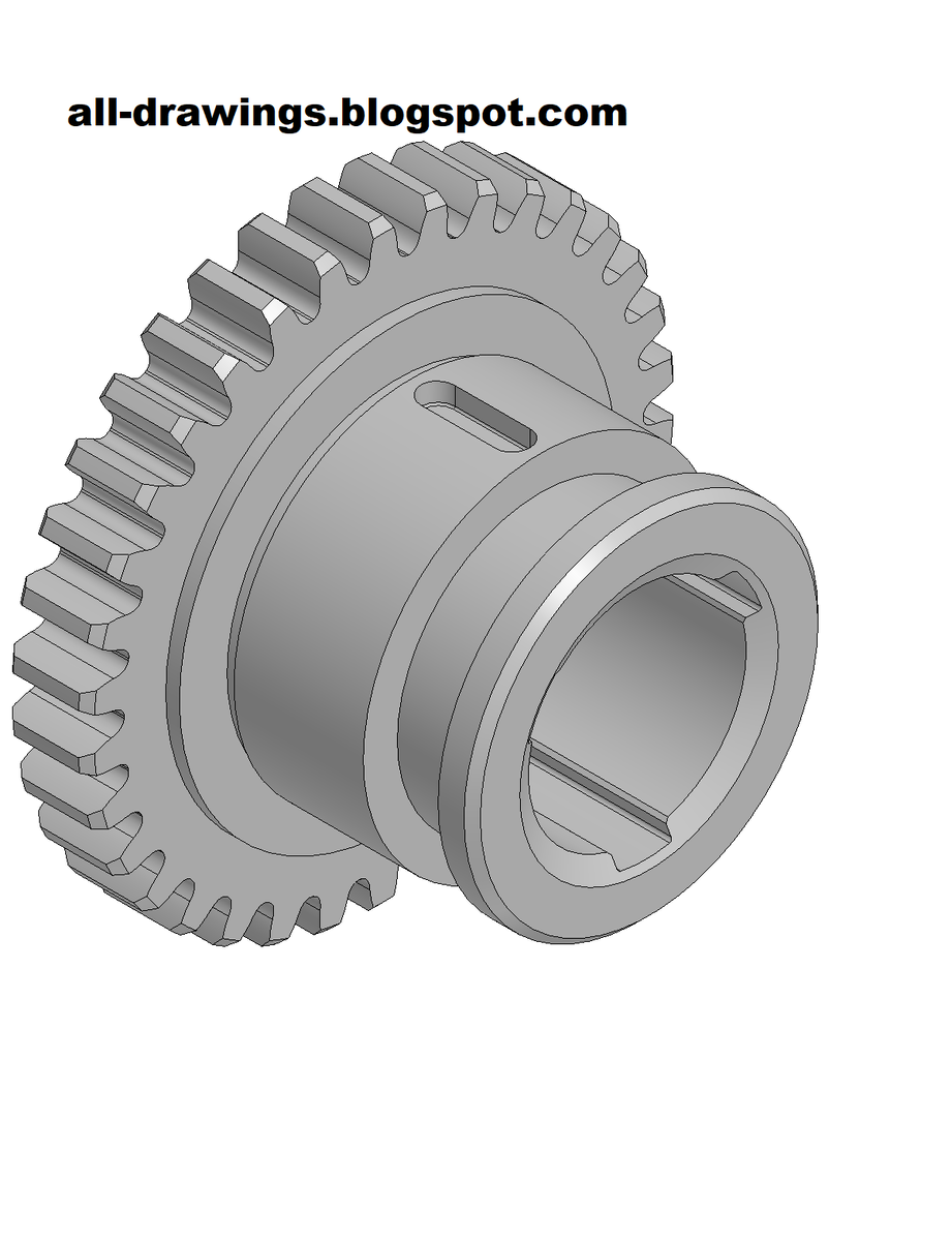 3D модель и чертеж зубчатого колеса для станка SV18RA | 3D CAD модели &  Чертежи | Дзен