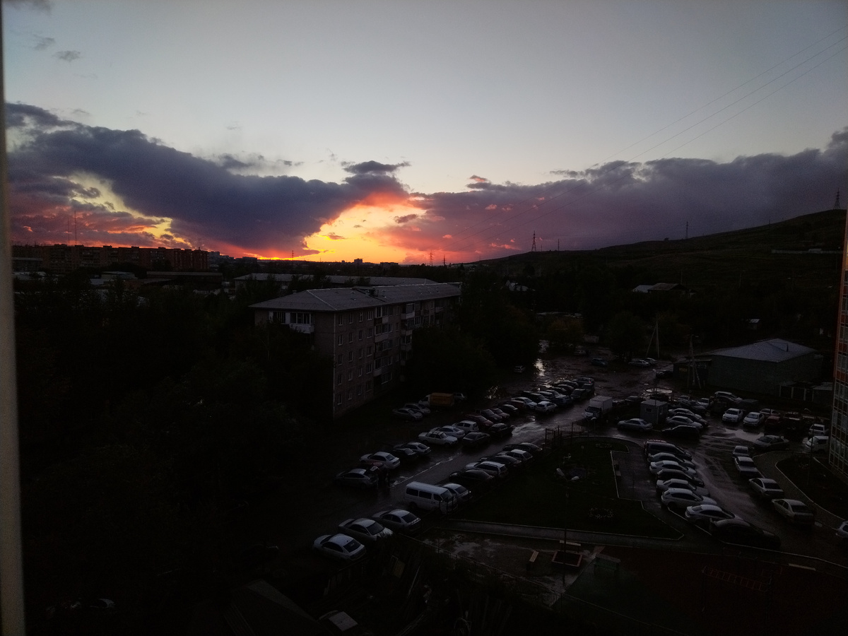 Закат перед грозой