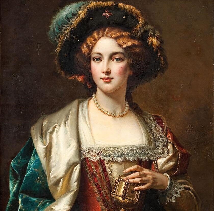 "Портрет знатной дамы" Чезаре Аугусто Детти