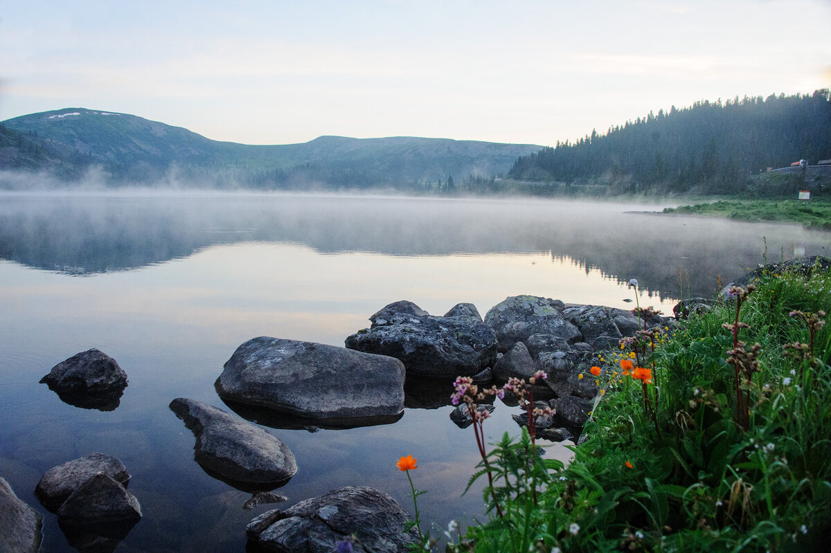 Горное озеро в Тыве, фото автора