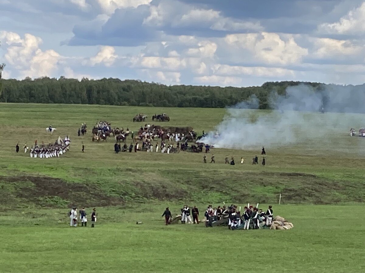 На реконструкции Бородинской битвы