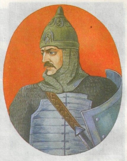 Достоверного изображения «вещего» Олега не сохранилось, поэтому художники рисуют его каждый на свой лад. Этот портрет, возможно, близок к истине.