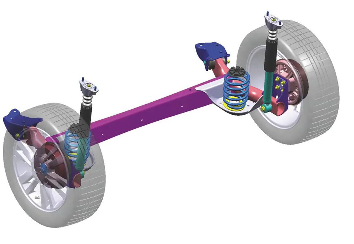 передняя подвеска ваз гранта схема