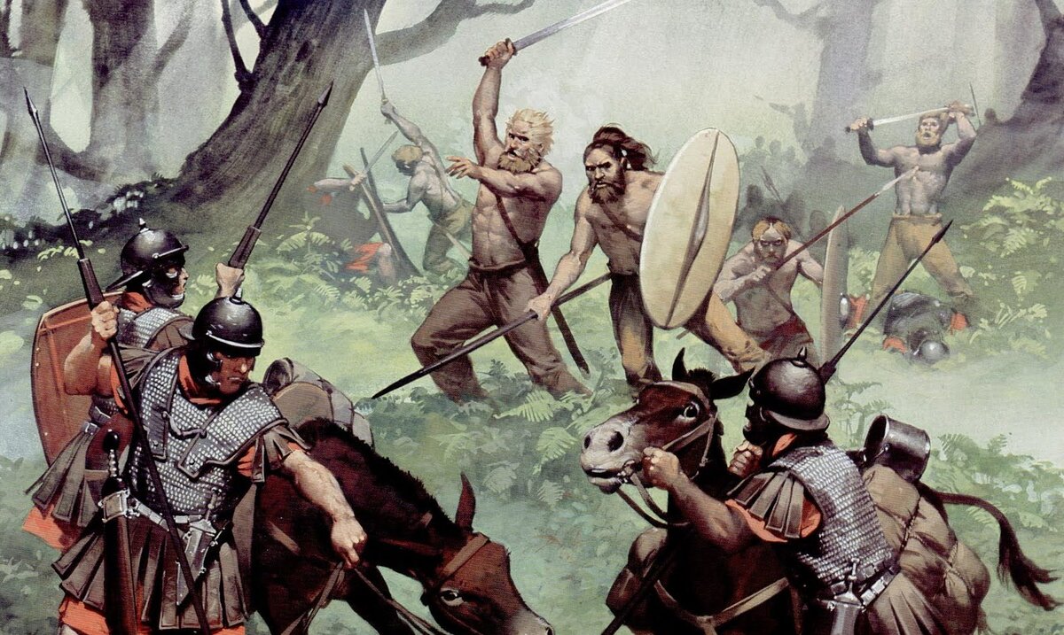 Фото 1. Легионеры пытаются сдержать натиск