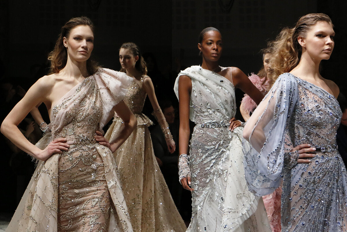 Ziad Nakad, collection Haute Couture spring-summer 2019, entitled “Orion” in Paris