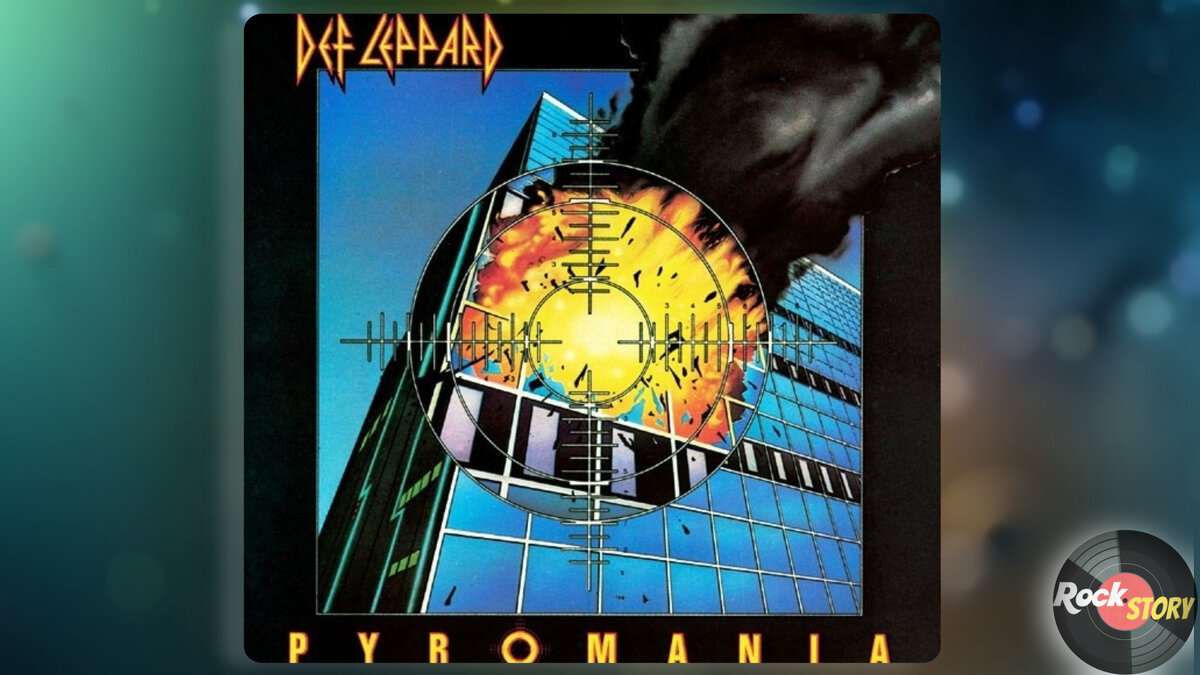 На фотографии обложка альбома Pyromania группы Def Leppard