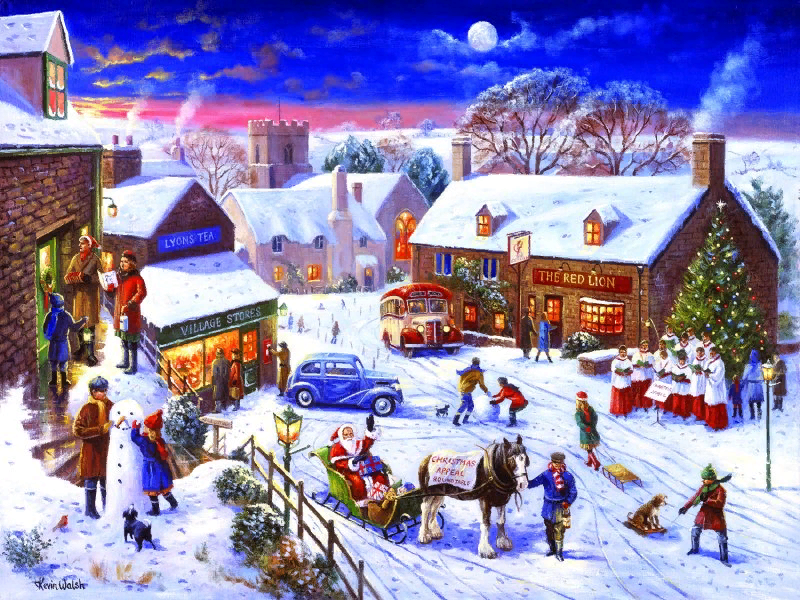 С РОЖДЕСТВОМ! Художник Kevin Walsh (Кевин Уолш), Великобритания 
 